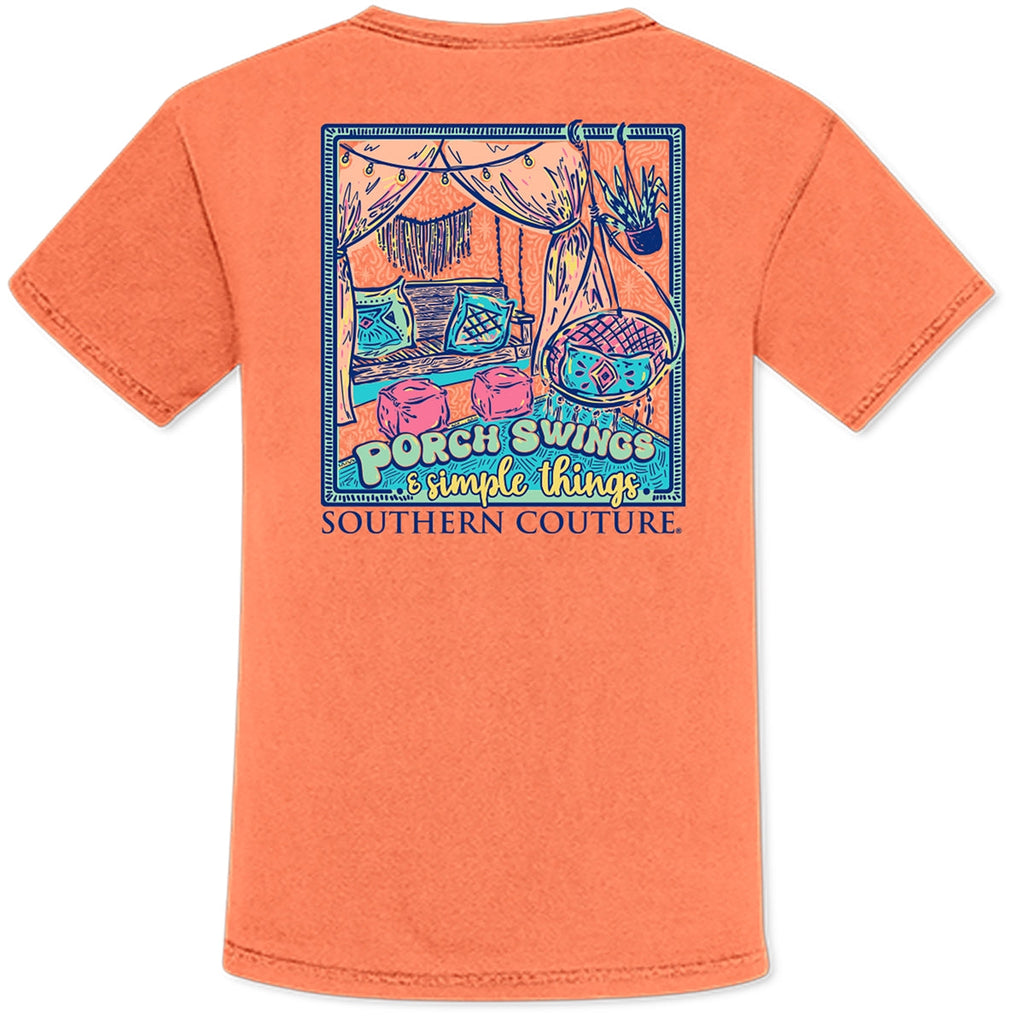 Southern Couture Porch Swings Simple Things Comfort - Adult & Kids T-Shirts, Sweatshirts & Hoodies apparel design preview 1