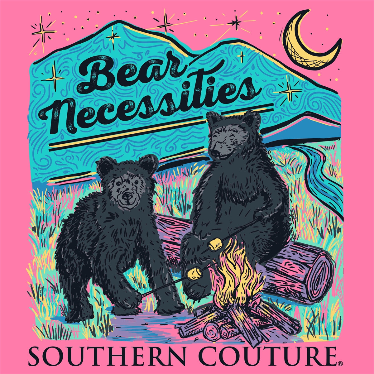 Southern Couture Classic Bear Necessities - Adult & Kids T-Shirts, Sweatshirts & Hoodies apparel design preview 2