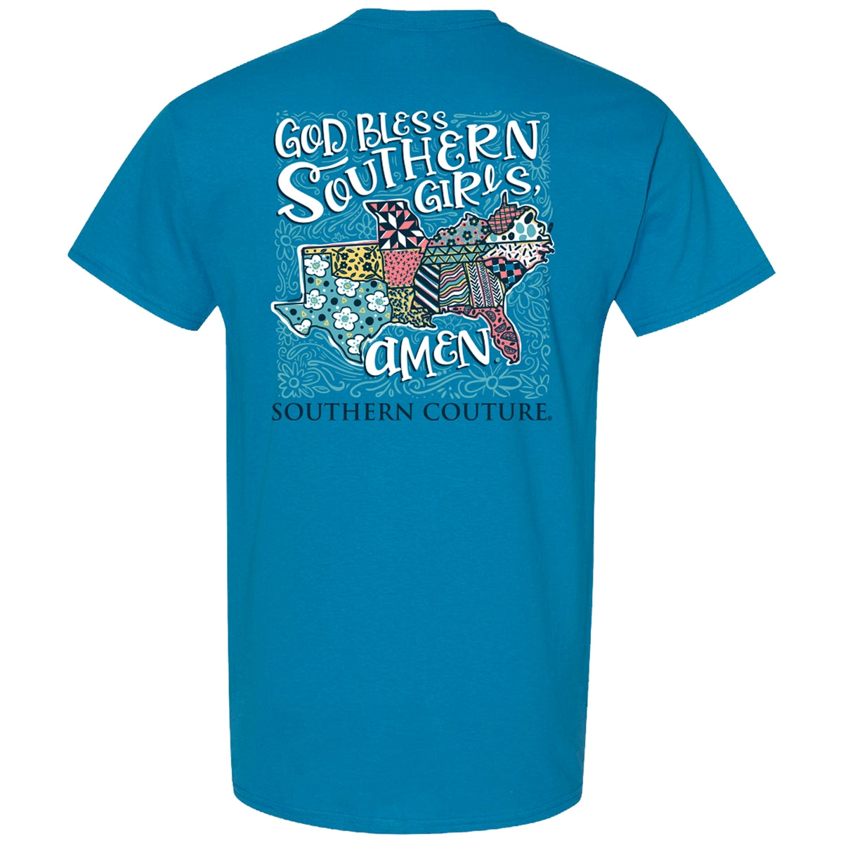 Southern Couture Classic God Bless Girls - Adult & Kids T-Shirts, Sweatshirts & Hoodies apparel design preview 2