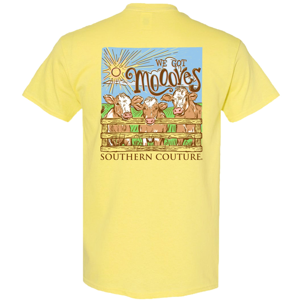 Southern Couture Classic We Got Mooves Cow - Adult & Kids T-Shirts, Sweatshirts & Hoodies apparel design preview 1