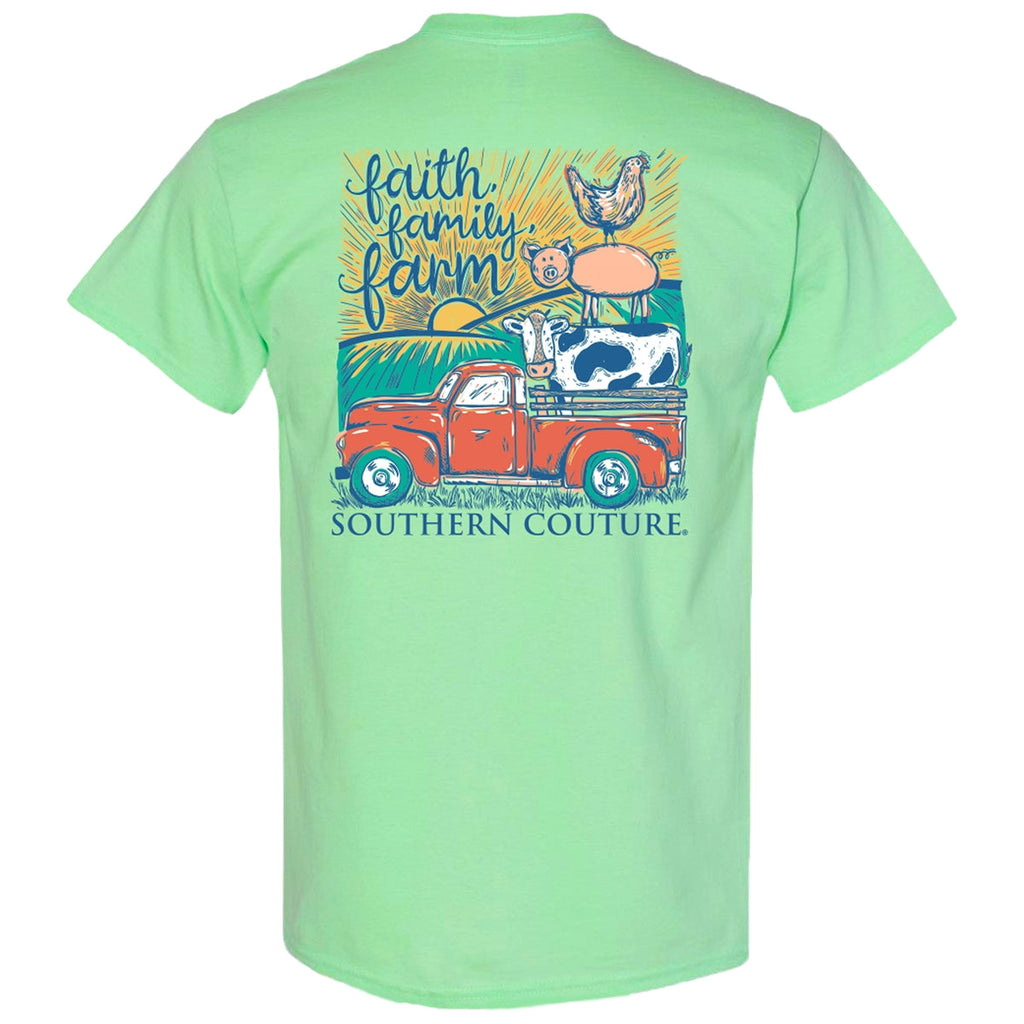 Southern Couture Classic Faith Family Farm - Adult & Kids T-Shirts, Sweatshirts & Hoodies apparel design preview 1