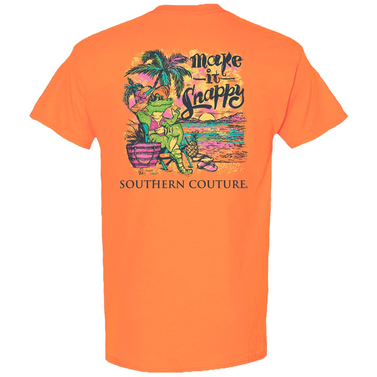 Southern Couture Classic Make It Snappy Gator - Adult & Kids T-Shirts, Sweatshirts & Hoodies apparel design preview 1