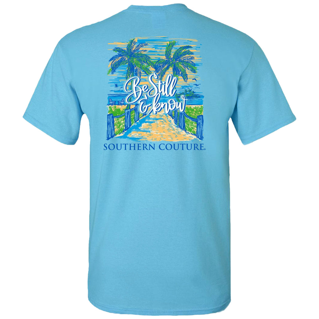 Southern Couture Classic Be Still Know Beach - Adult & Kids T-Shirts, Sweatshirts & Hoodies apparel design preview 1