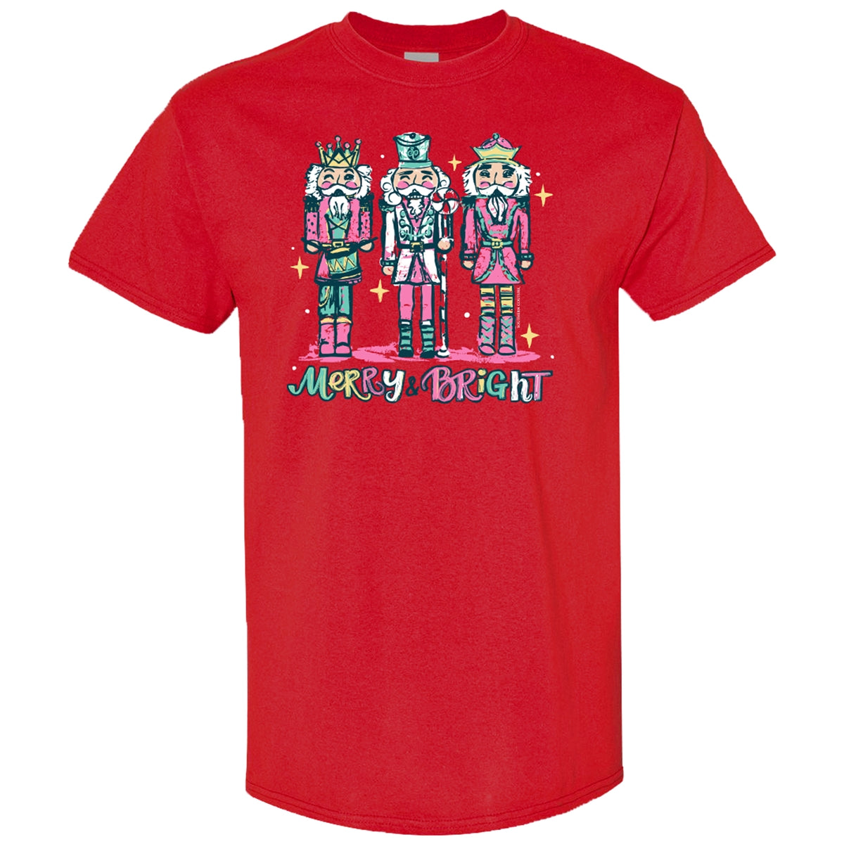 Southern Couture Merry Bright Nutcracker Holiday Soft - Adult & Kids T-Shirts, Sweatshirts & Hoodies apparel design preview 1