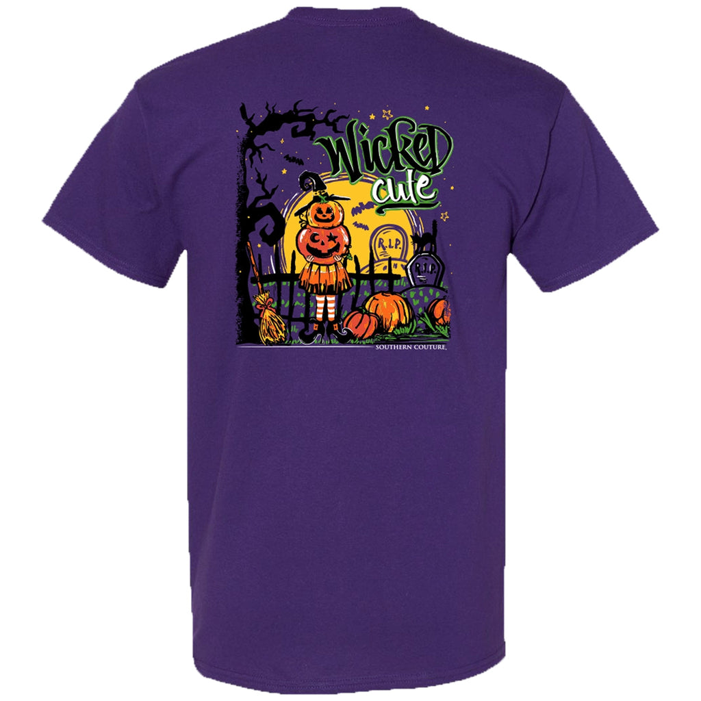 Southern Couture Classic Wicked Cute Pumpkin Fall - Adult & Kids T-Shirts, Sweatshirts & Hoodies apparel design preview 2