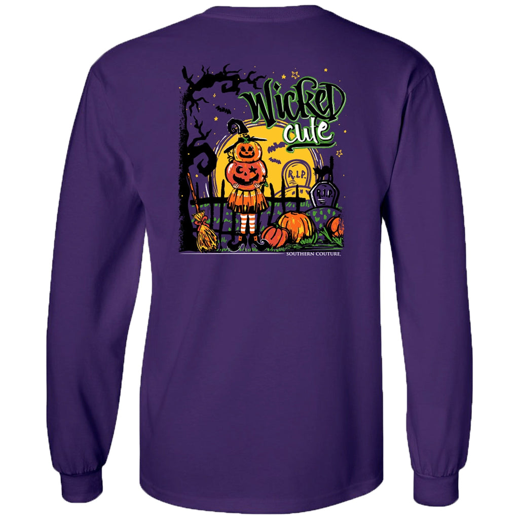 Southern Couture Classic Wicked Cute Pumpkin Fall - Adult & Kids T-Shirts, Sweatshirts & Hoodies apparel design preview 2
