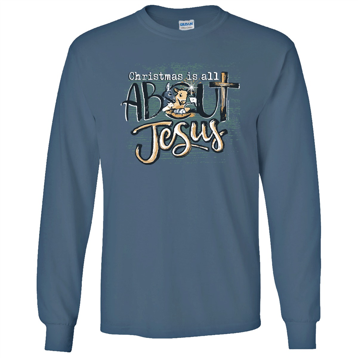 Southern Couture Christmas Is All About Jesus Soft - Adult & Kids T-Shirts, Sweatshirts & Hoodies apparel design preview 1