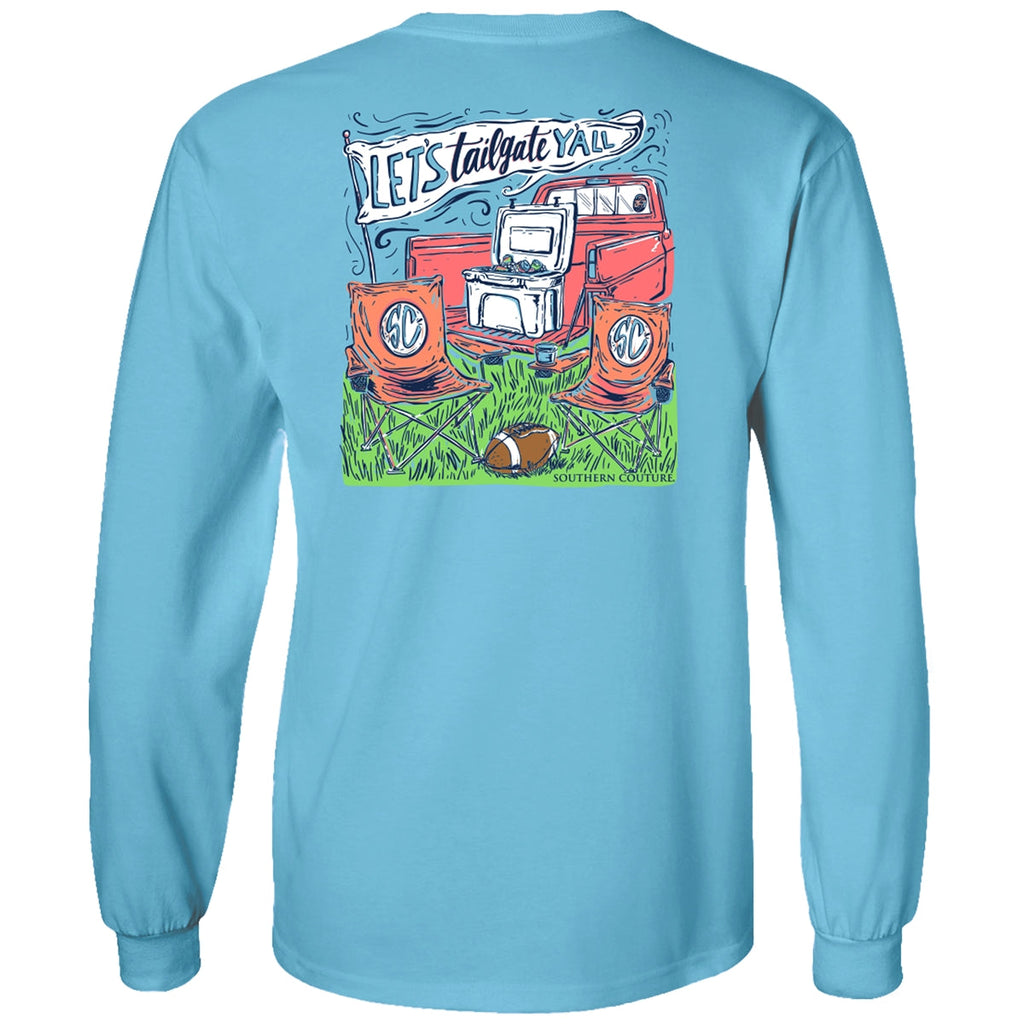 Southern Couture Classic Let's Tailgate Y'all Fall - Adult & Kids T-Shirts, Sweatshirts & Hoodies apparel design preview 1
