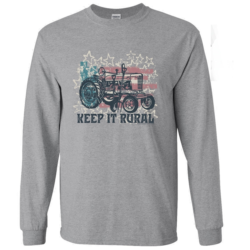 Southern Couture Soft Keep It Rural USA - Adult & Kids T-Shirts, Sweatshirts & Hoodies apparel design preview 1