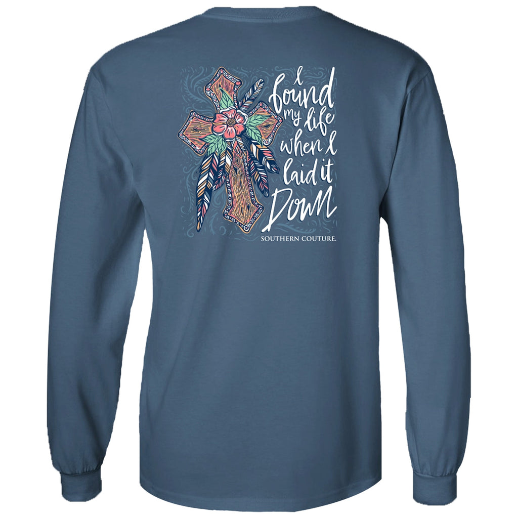 Southern Couture Classic Found My Life Cross - Adult & Kids T-Shirts, Sweatshirts & Hoodies apparel design preview 1