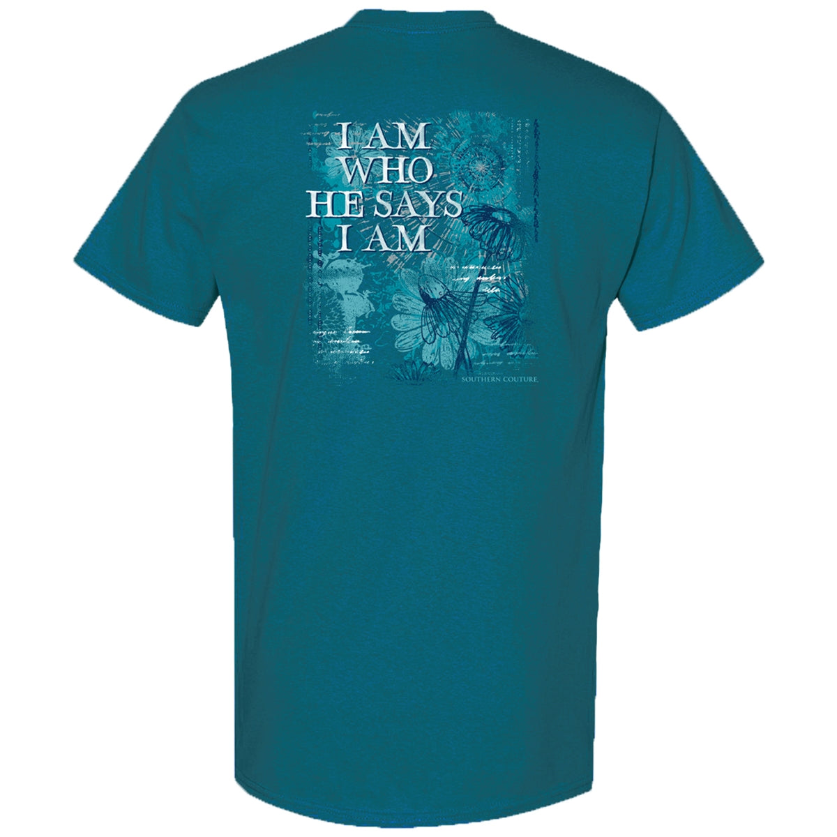 Southern Couture Classic I Am Who He Says - Adult & Kids T-Shirts, Sweatshirts & Hoodies apparel design preview 2