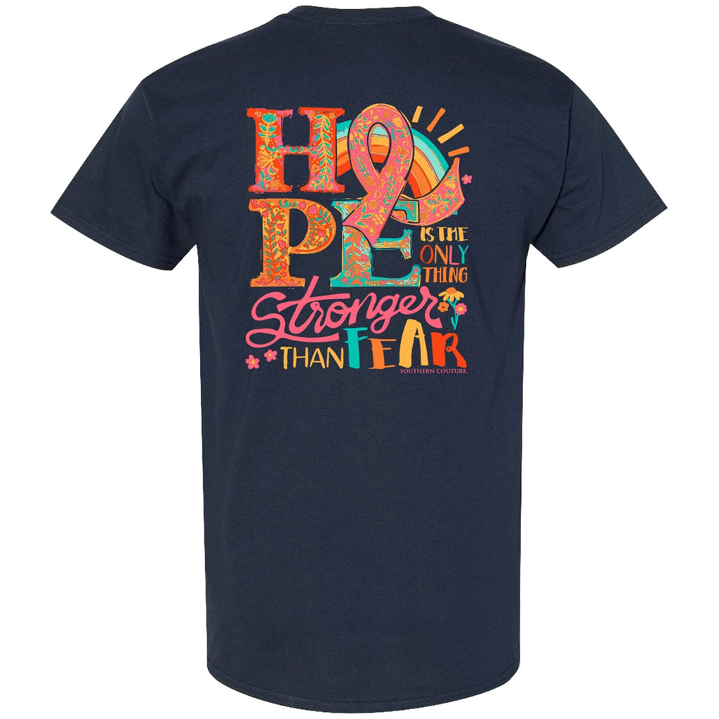 Southern Couture Classic Hope Stronger Cancer - Adult & Kids T-Shirts, Sweatshirts & Hoodies apparel design preview 2