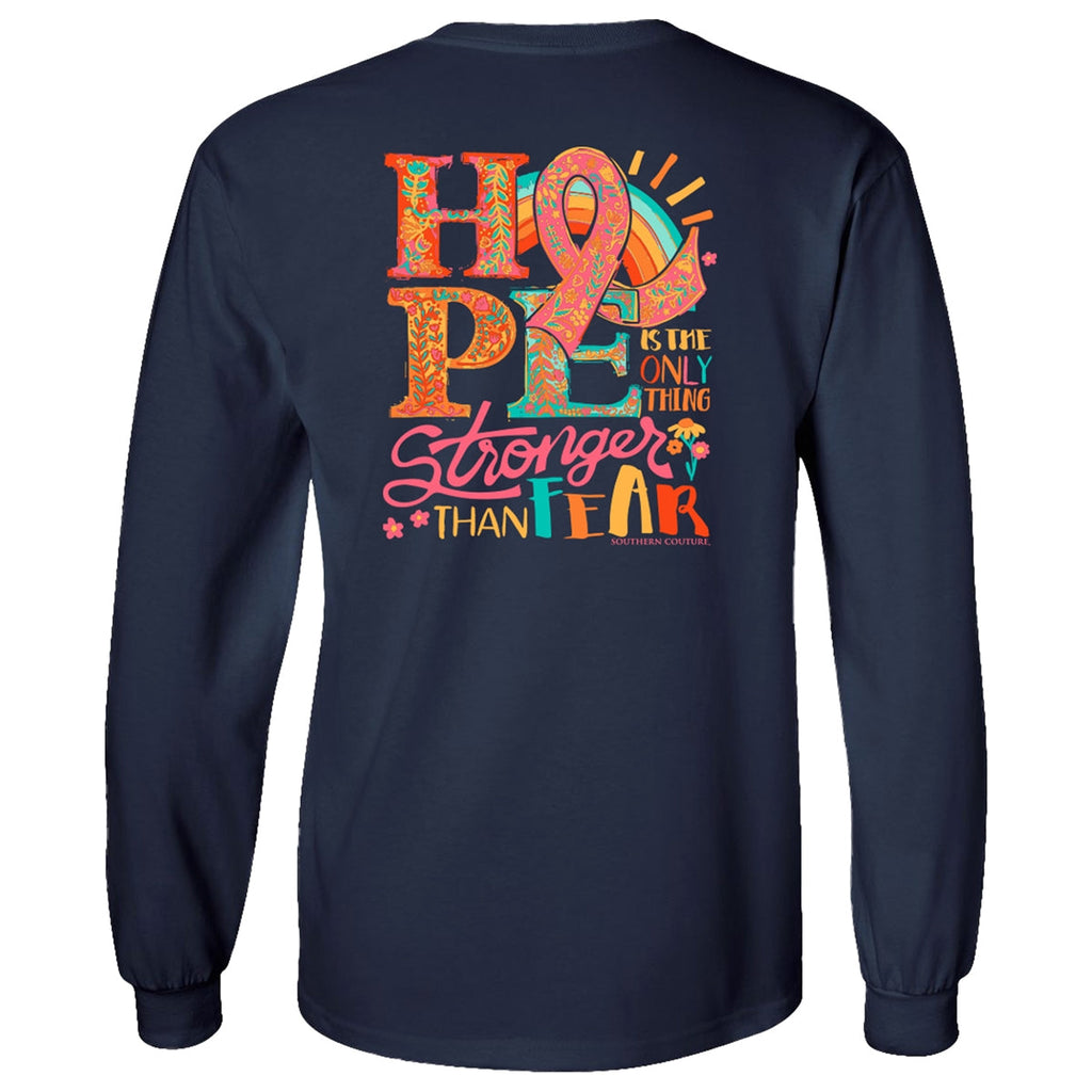 Southern Couture Classic Hope Stronger Cancer - Adult & Kids T-Shirts, Sweatshirts & Hoodies apparel design preview 2