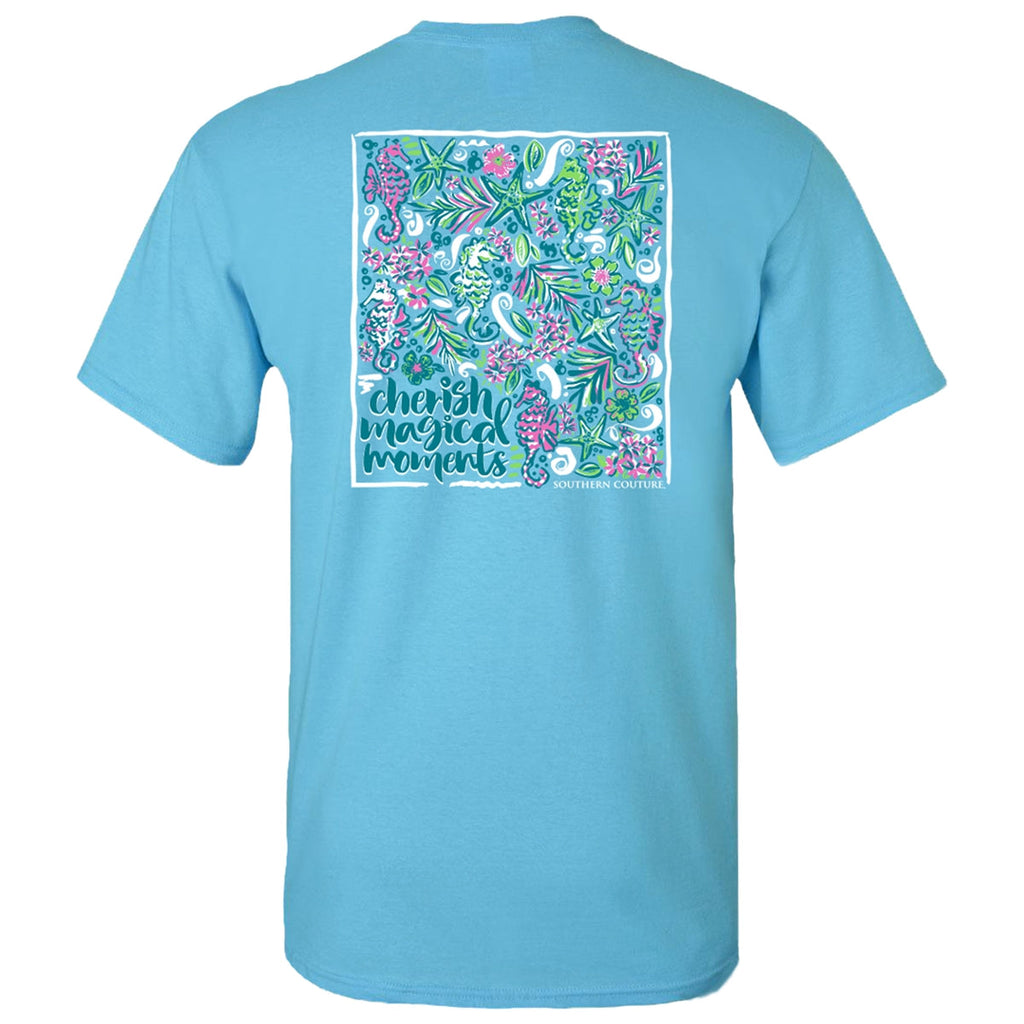 Southern Couture Classic Magical Moments Seahorse - Adult & Kids T-Shirts, Sweatshirts & Hoodies apparel design preview 2