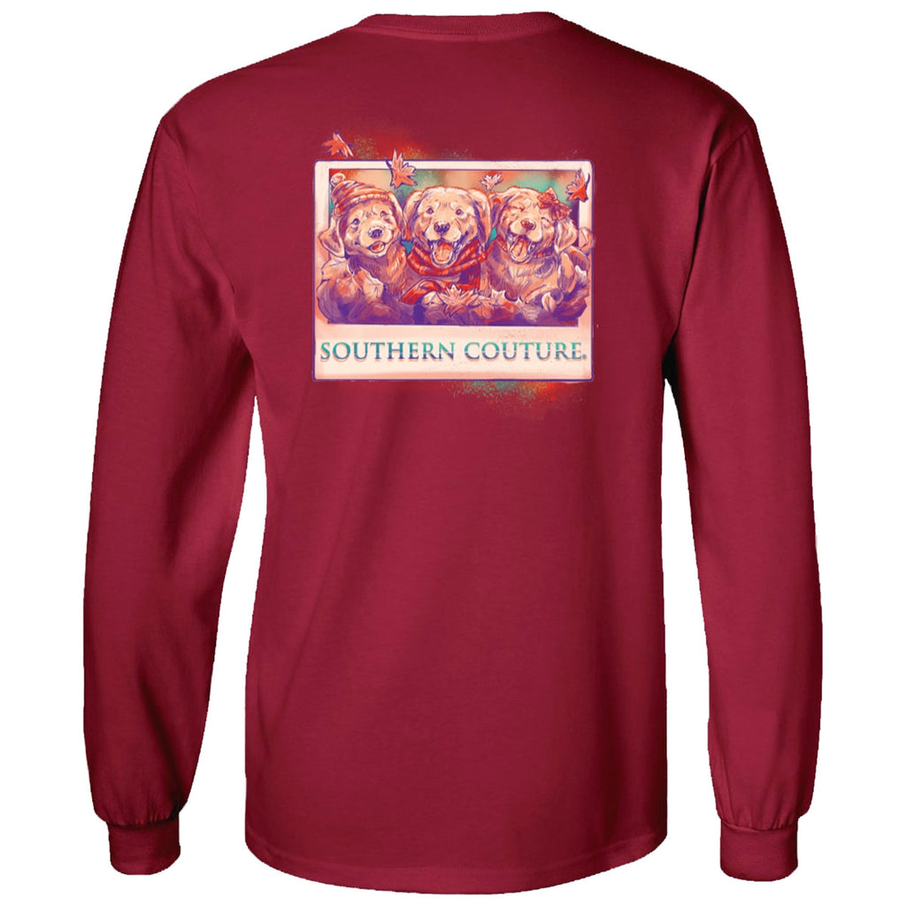 Southern Couture Classic Fall Puppies - Adult & Kids T-Shirts, Sweatshirts & Hoodies apparel design preview 1
