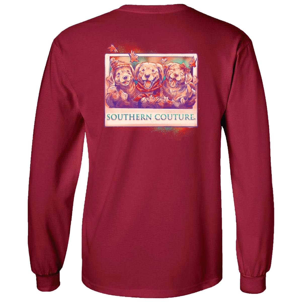 Southern Couture Classic Fall Puppies - Adult & Kids T-Shirts, Sweatshirts & Hoodies apparel design preview 1