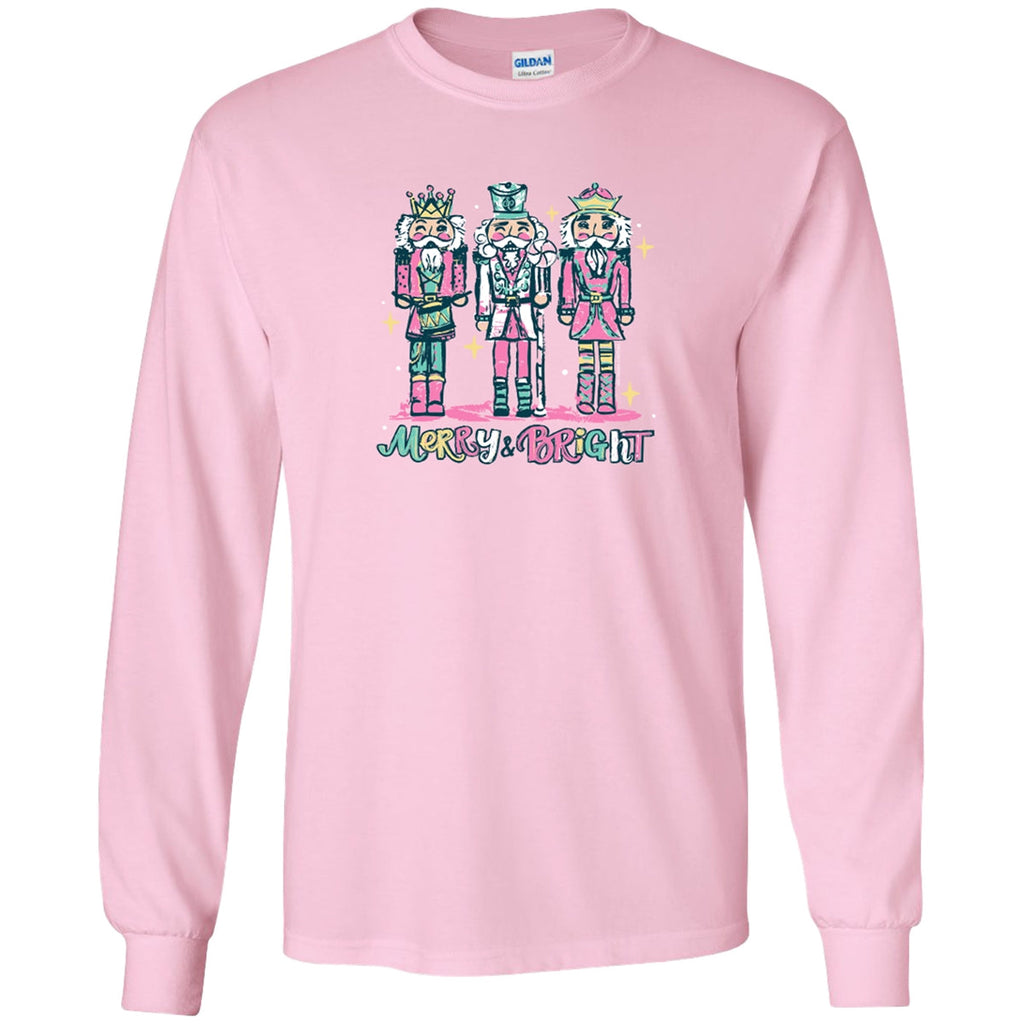 Southern Couture Merry Bright Nutcracker Holiday Soft - Adult & Kids T-Shirts, Sweatshirts & Hoodies apparel design preview 2