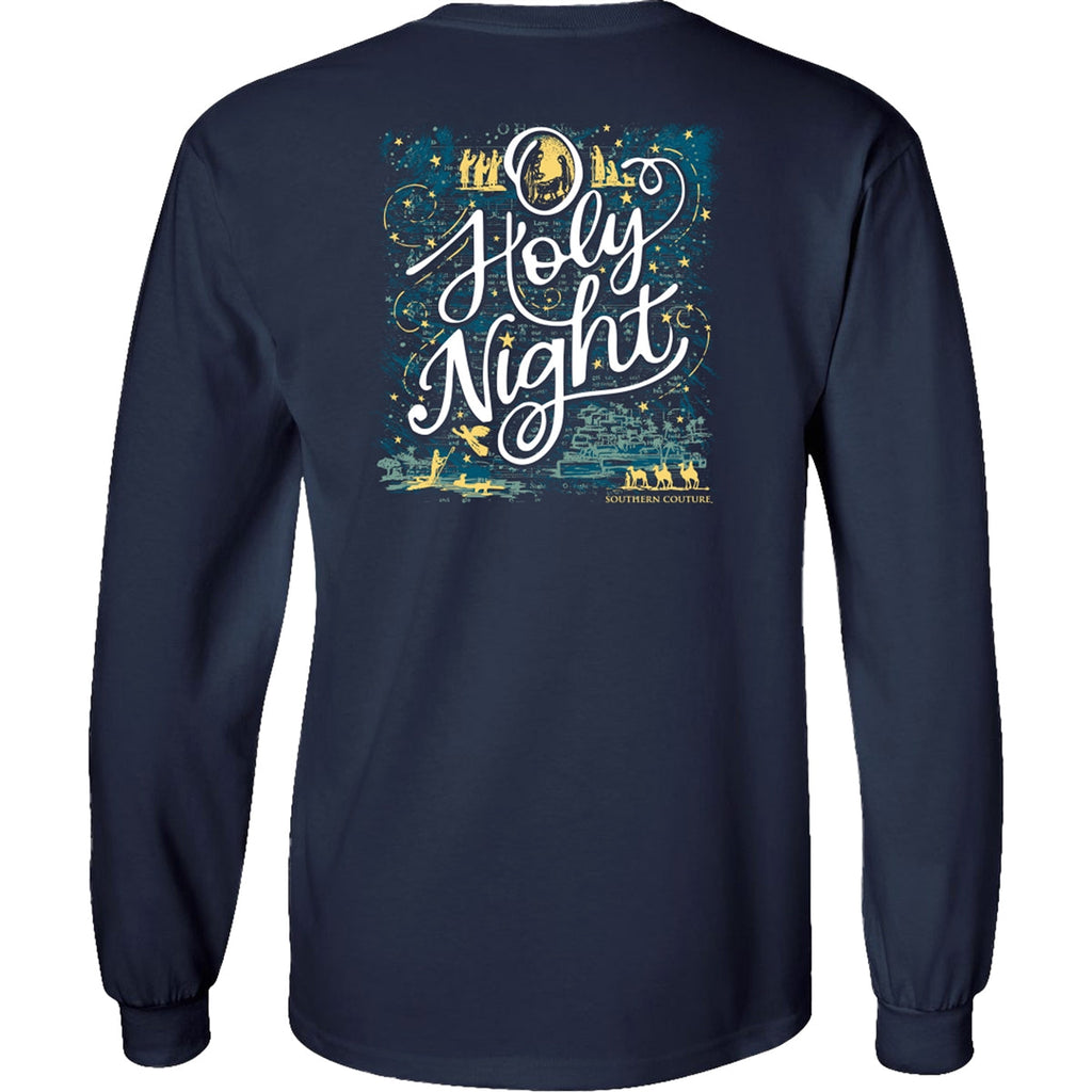 Southern Couture Classic O Holy Night Holiday - Adult & Kids T-Shirts, Sweatshirts & Hoodies apparel design preview 1