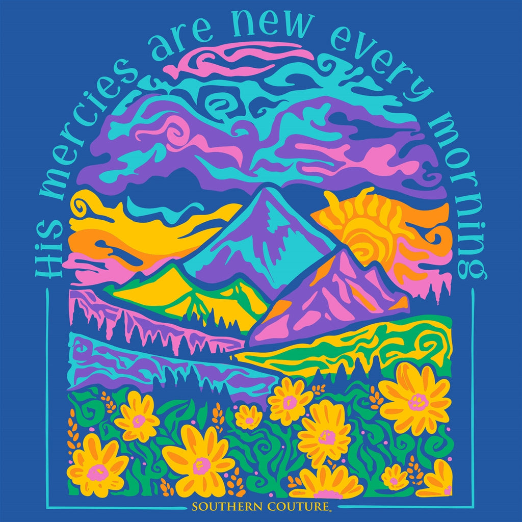 Southern Couture Classic His Mercies Are New - Adult & Kids T-Shirts, Sweatshirts & Hoodies apparel design preview 2