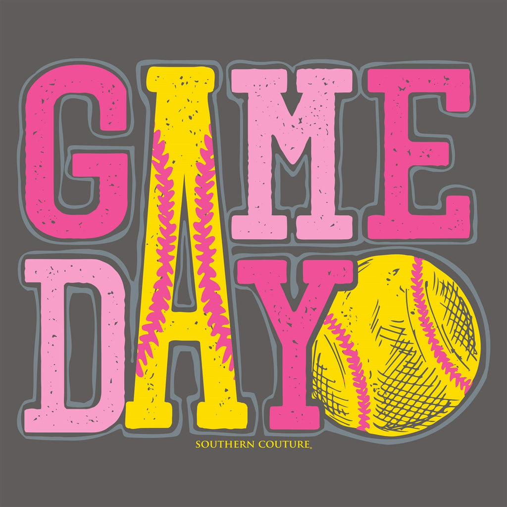 Southern Couture Soft Game Day Softball - Adult & Kids T-Shirts, Sweatshirts & Hoodies apparel design preview 2