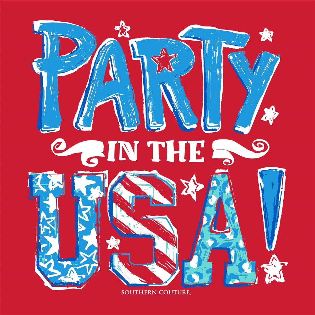 Southern Couture Soft Party In The USA - Adult & Kids T-Shirts, Sweatshirts & Hoodies apparel design preview 2