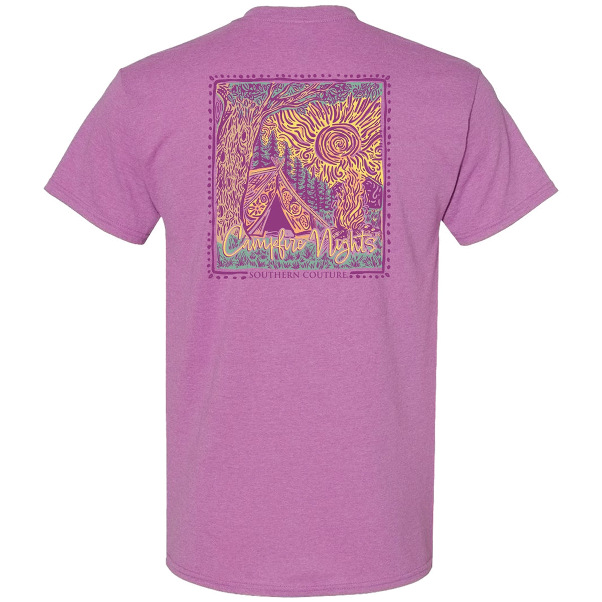 Southern Couture Classic Campfire Nights - Adult & Kids T-Shirts, Sweatshirts & Hoodies apparel design preview 2