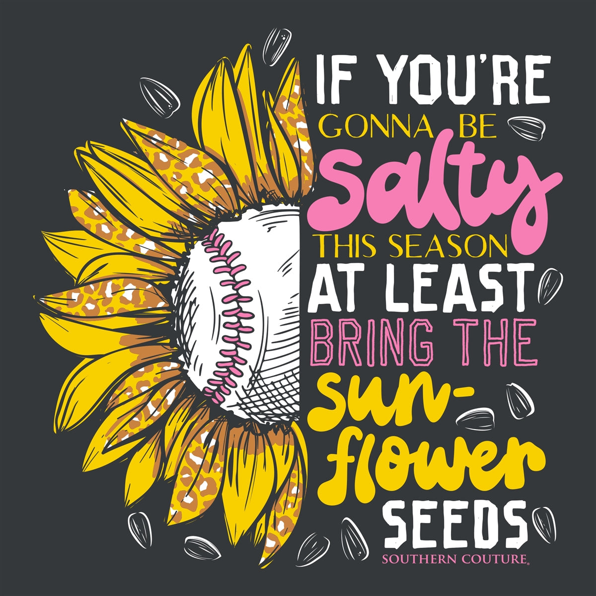 Southern Couture Classic Gonna Be Salty Baseball - Adult & Kids T-Shirts, Sweatshirts & Hoodies apparel design preview 2