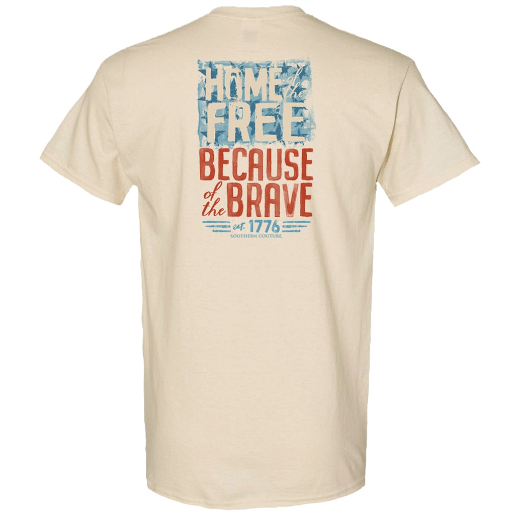 Southern Couture Classic Home Of The Free USA - Adult & Kids T-Shirts, Sweatshirts & Hoodies apparel design preview 2