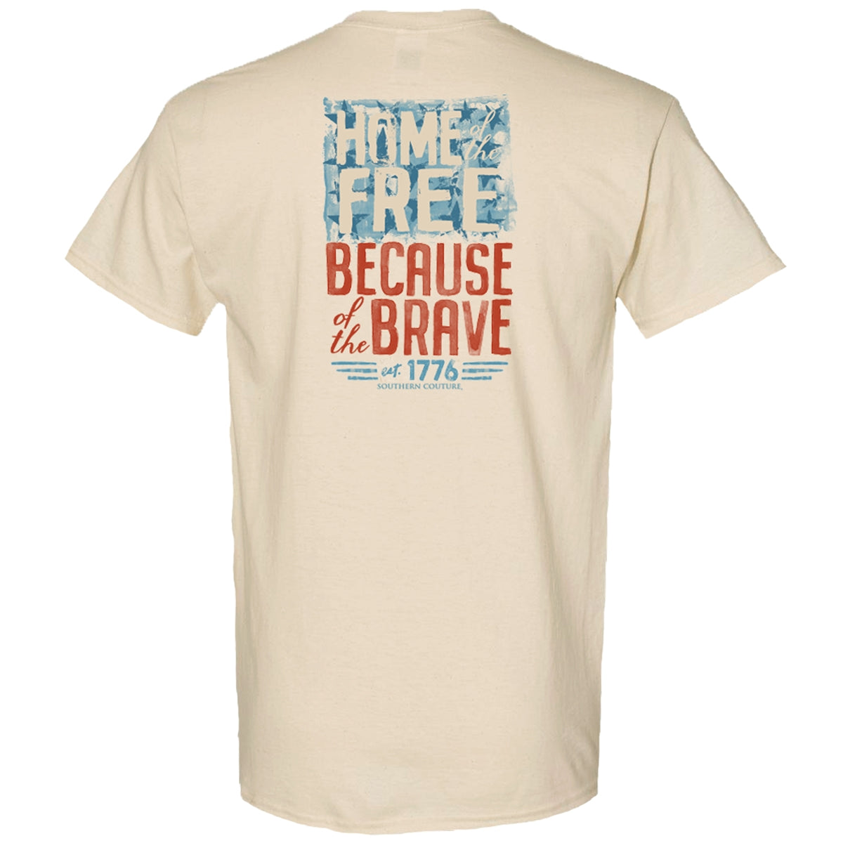 Southern Couture Classic Home Of The Free USA - Adult & Kids T-Shirts, Sweatshirts & Hoodies apparel design preview 2