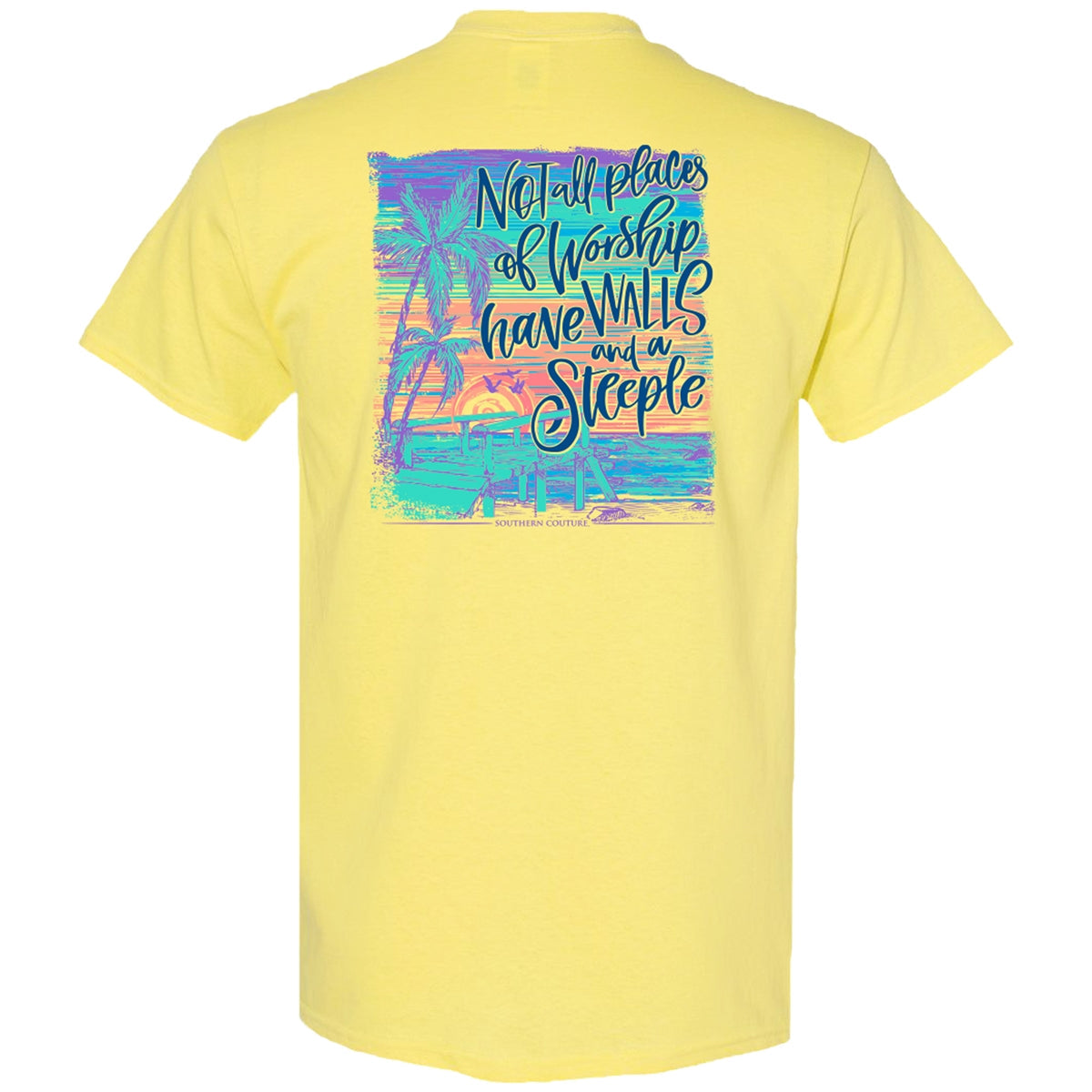 Southern Couture Classic Not All Places Of Worship - Adult & Kids T-Shirts, Sweatshirts & Hoodies apparel design preview 2