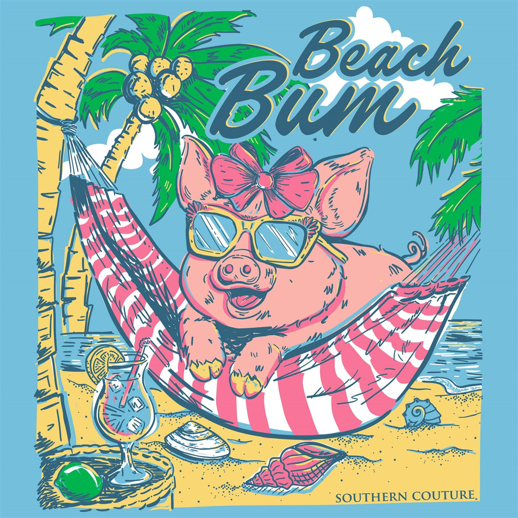 Southern Couture Classic Beach Pig - Adult & Kids T-Shirts, Sweatshirts & Hoodies apparel design preview 2