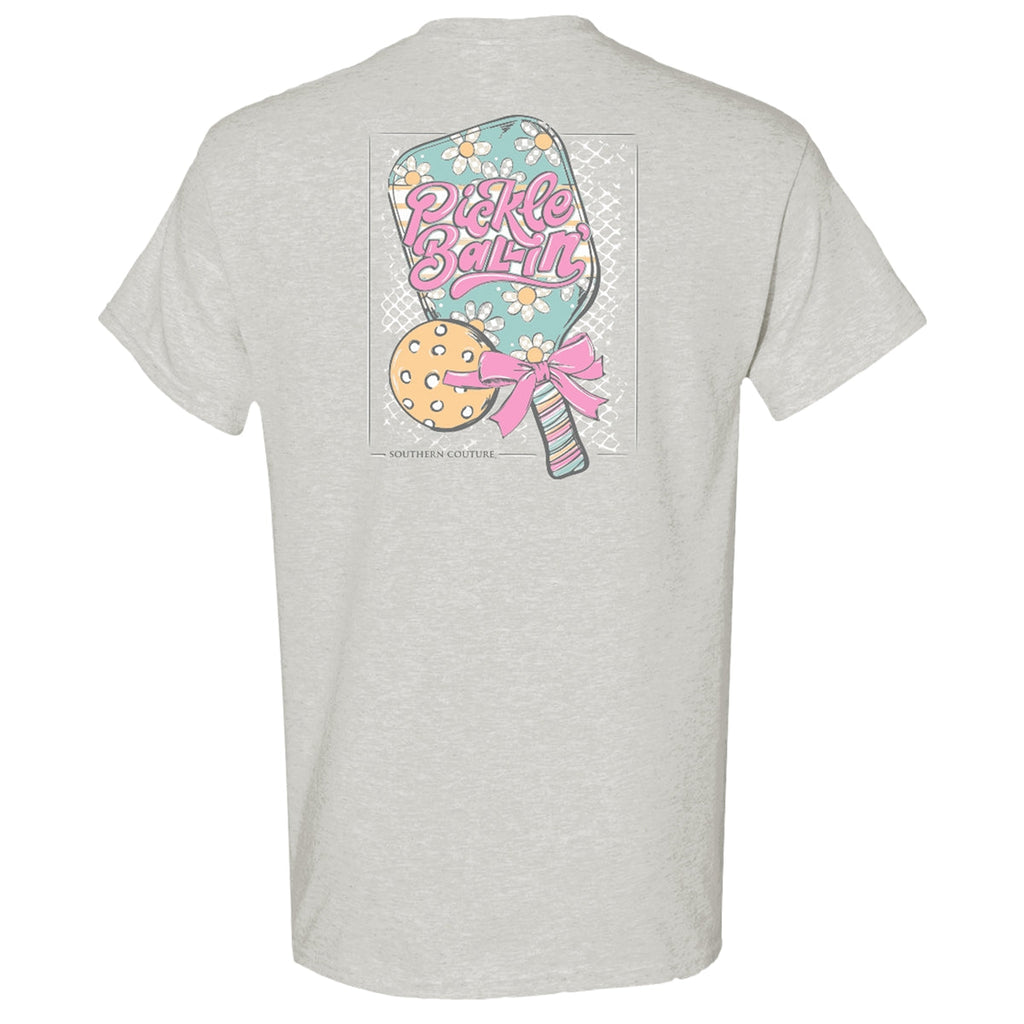 Southern Couture Classic Pickleballin' - Adult & Kids T-Shirts, Sweatshirts & Hoodies apparel design preview 2