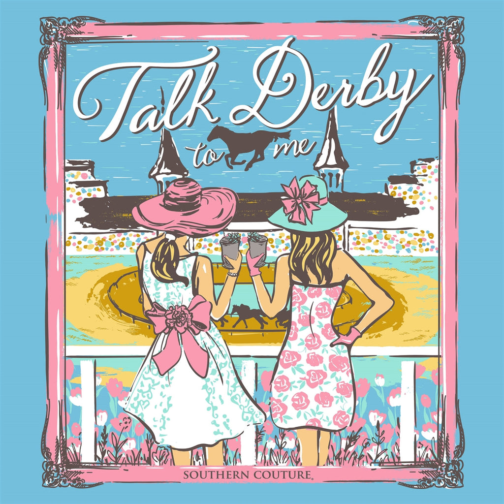 Southern Couture Classic Talk Derby To Me - Adult & Kids T-Shirts, Sweatshirts & Hoodies apparel design preview 2