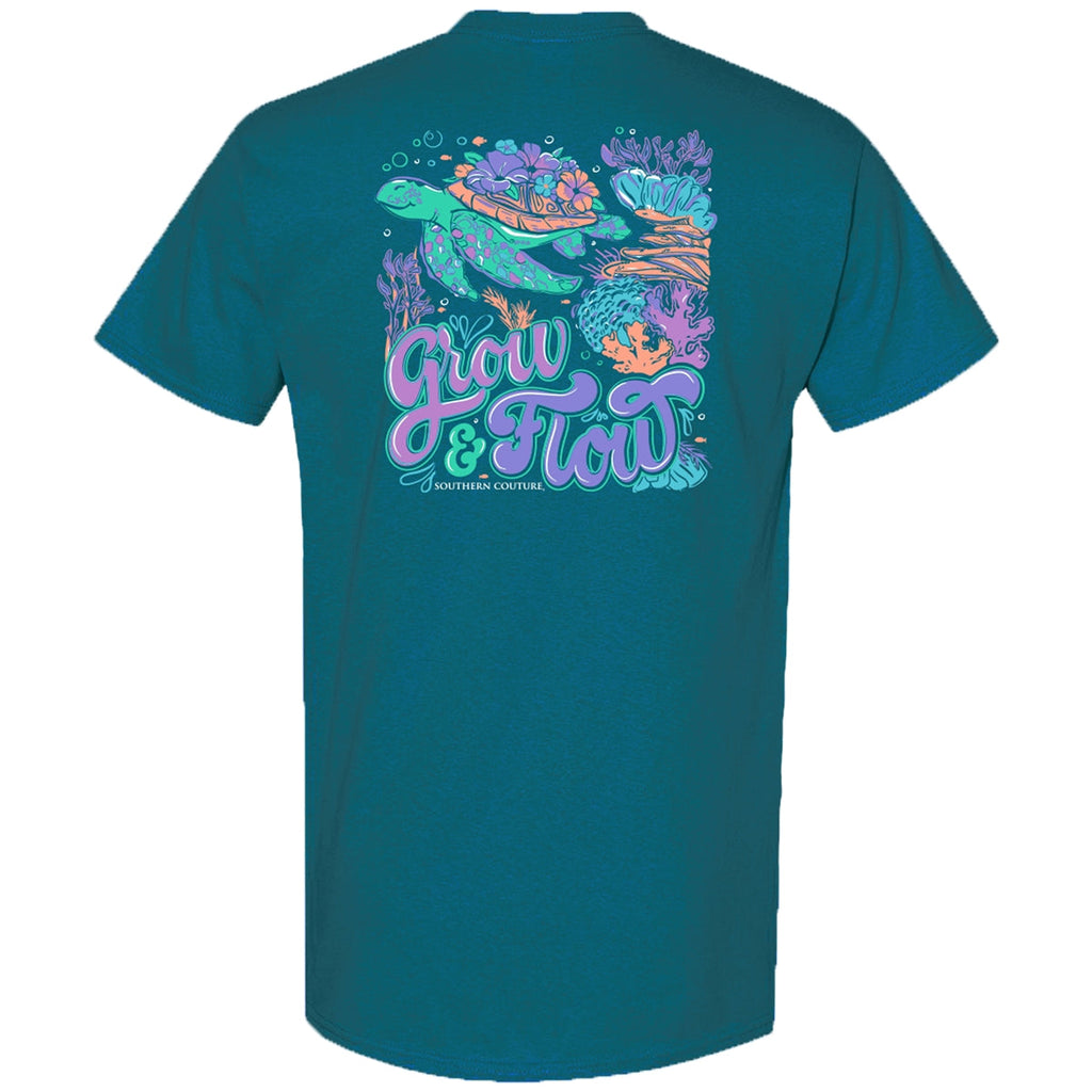 Southern Couture Classic Grow and Flow Turtle - Adult & Kids T-Shirts, Sweatshirts & Hoodies apparel design preview 2