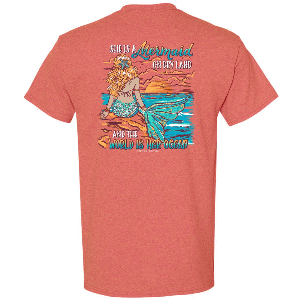 Southern Couture Classic She's A Mermaid - Adult & Kids T-Shirts, Sweatshirts & Hoodies apparel design preview 2