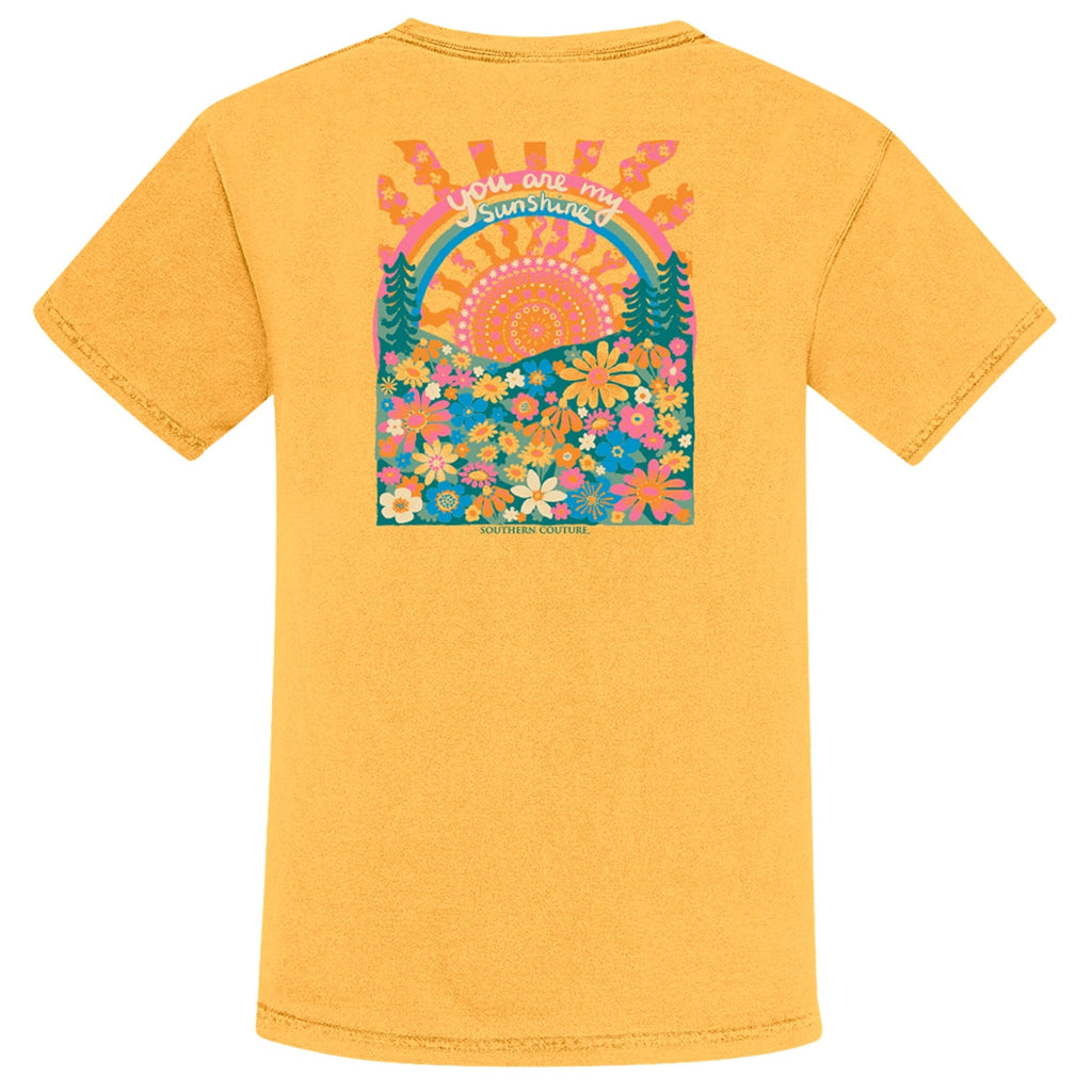 Southern Couture You Are My Sunshine Comfort Colors - Adult & Kids T-Shirts, Sweatshirts & Hoodies apparel design preview 2
