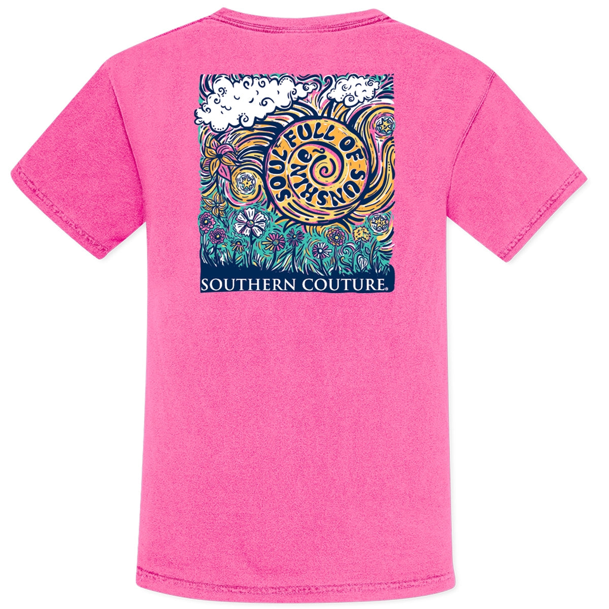Southern Couture Soul Full Of Sunshine Comfort Colors - Adult & Kids T-Shirts, Sweatshirts & Hoodies apparel design preview 2