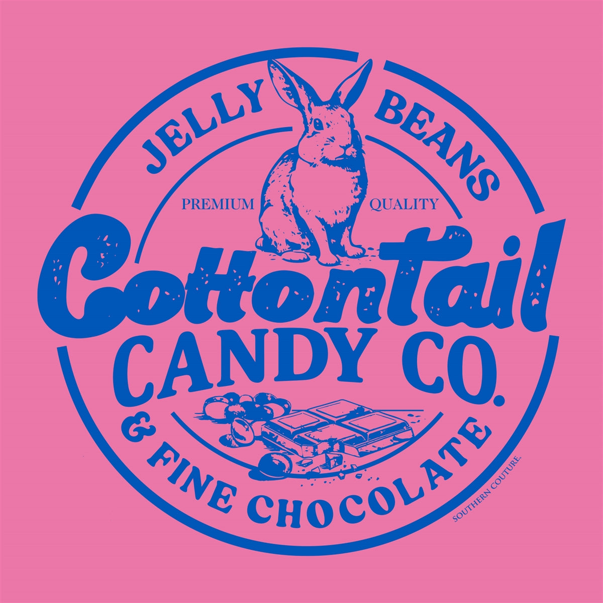 Southern Couture Soft Cottontail Candy Co Easter - Adult & Kids T-Shirts, Sweatshirts & Hoodies apparel design preview 2