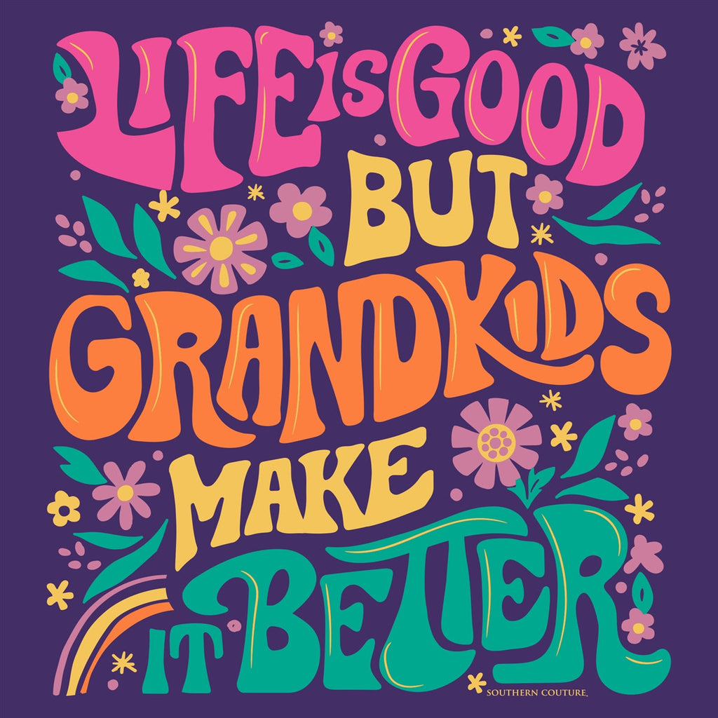 Southern Couture Soft Life Is Good Grandkids - Adult & Kids T-Shirts, Sweatshirts & Hoodies apparel design preview 2