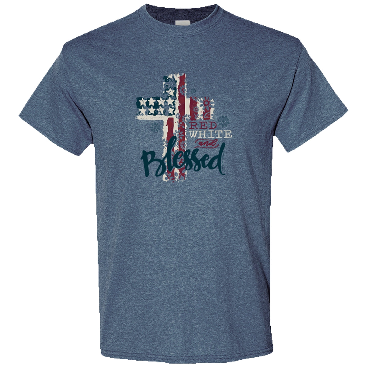 Southern Couture Soft Red, White And Blessed USA - Adult & Kids T-Shirts, Sweatshirts & Hoodies apparel design preview 1