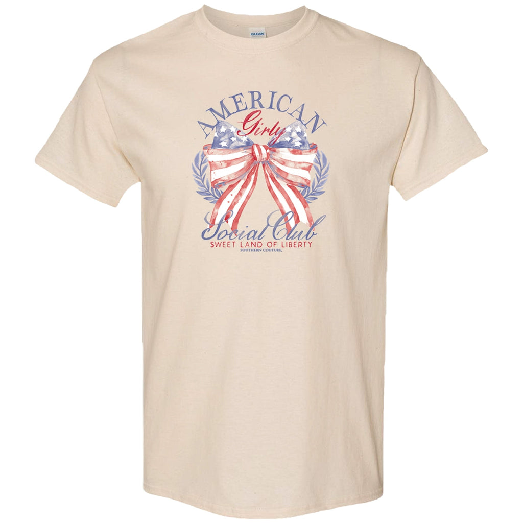 Southern Couture Soft American Girly Social Club USA - Adult & Kids T-Shirts, Sweatshirts & Hoodies apparel design preview 2
