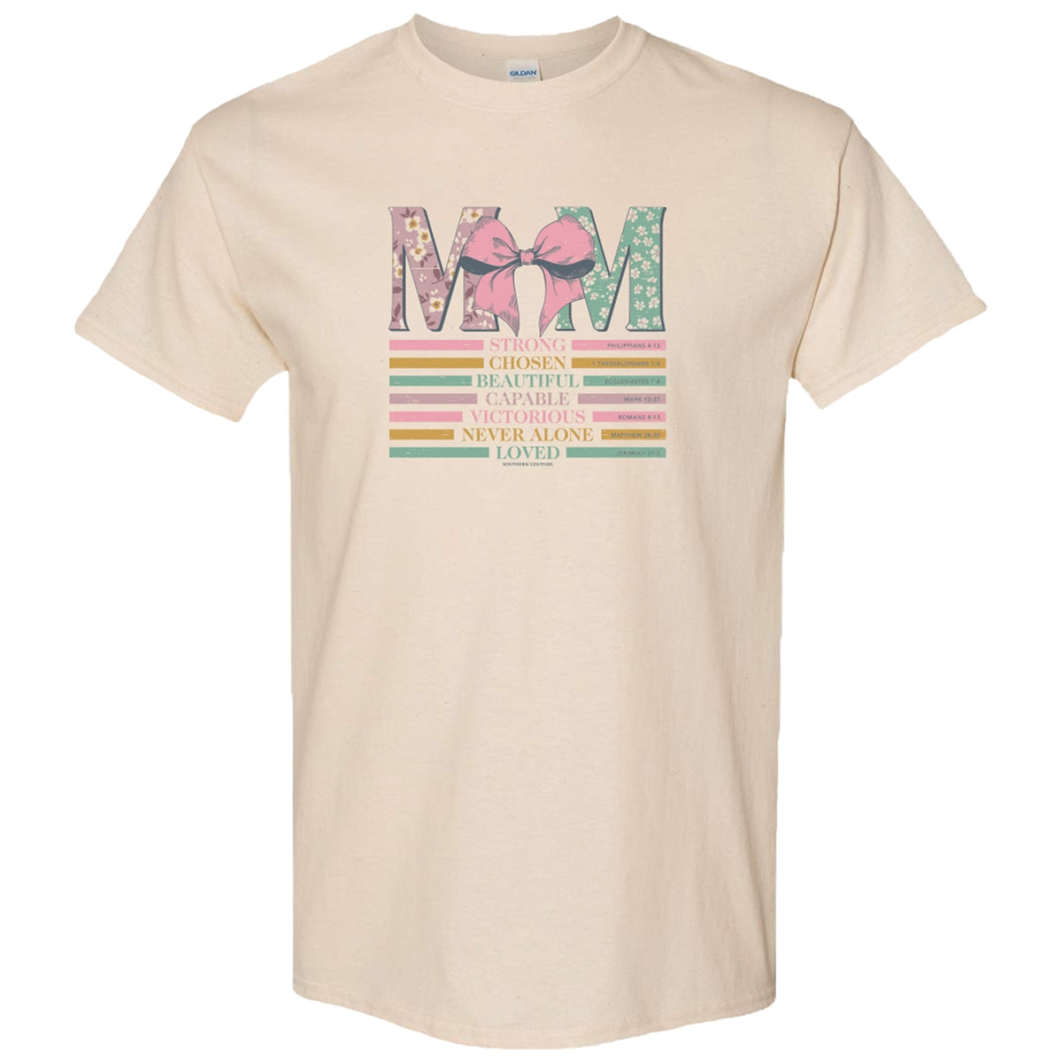 Southern Couture Soft Mom With Bow - Adult & Kids T-Shirts, Sweatshirts & Hoodies apparel design preview 2