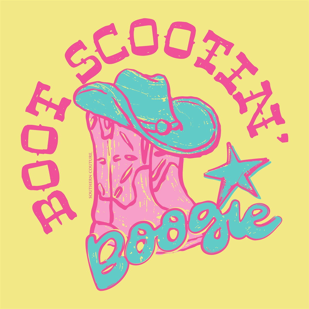Southern Couture Soft Boot Scootin Boogie - Adult & Kids T-Shirts, Sweatshirts & Hoodies apparel design preview 2