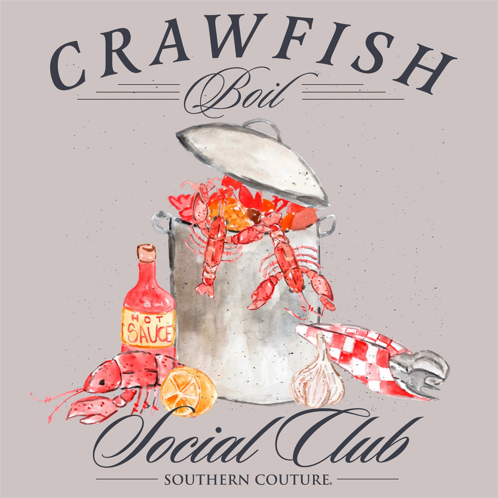 Southern Couture Soft Crawfish Social Club - Adult & Kids T-Shirts, Sweatshirts & Hoodies apparel design preview 2