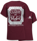Southern Couture Preppy Classy Fabulous Maroon - Adult & Kids T-Shirts, Sweatshirts & Hoodies apparel design preview 1