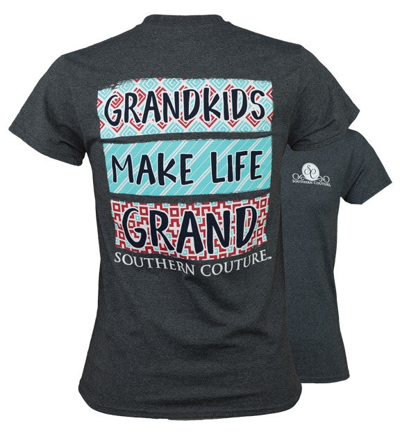 Southern Couture Grand Life Grandkids Grandma - Adult & Kids T-Shirts, Sweatshirts & Hoodies apparel design preview 1