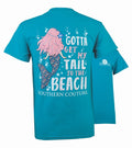 SALE Southern Couture My Tail to the Beach Mermaid - Adult & Kids T-Shirts, Sweatshirts & Hoodies apparel design preview 1