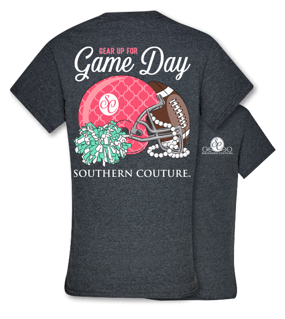SALE Southern Couture Preppy Gear Up for Game Day - Adult & Kids T-Shirts, Sweatshirts & Hoodies apparel design preview 1