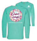 Southern Couture Grace is Enough Comfort Colors - Adult & Kids T-Shirts, Sweatshirts & Hoodies apparel design preview 1