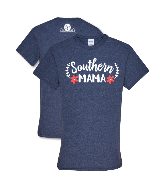 Southern Couture Mama Flower Front Print Girlie - Adult & Kids T-Shirts, Sweatshirts & Hoodies apparel design preview 1